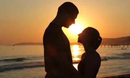 a couple by the sea